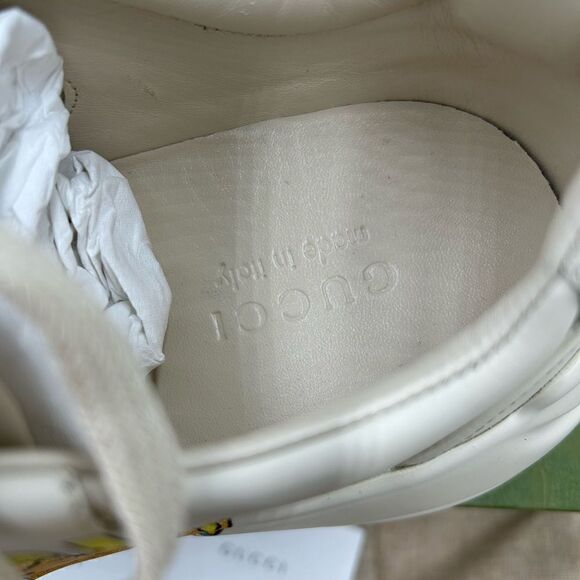 Men’s Gucci rython cat print leather sneakers size 10.5 made in Italy. - Picture 7 of 10